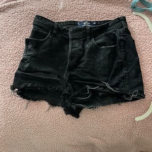 Black Denim Shorts